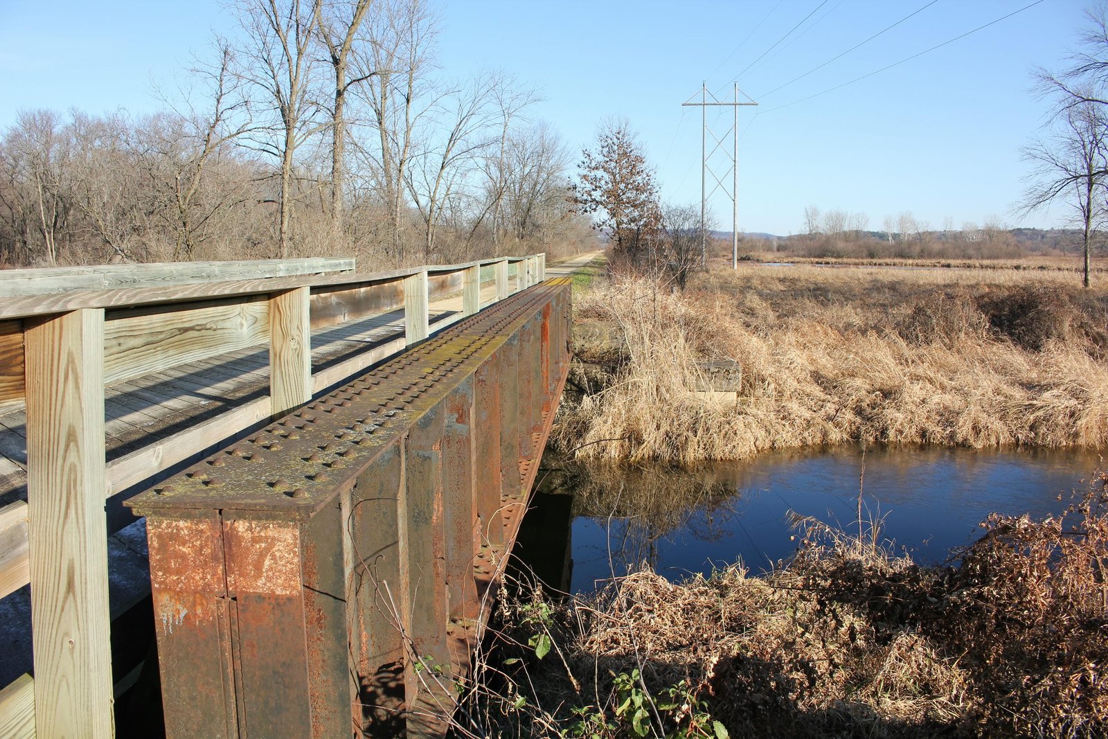 Looking east